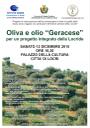 Presentazione del progetto di "Valorizzazione dell'olio extravergine di oliva di qualità della fascia jonica reggina con particolare riferimento all'area della Locride"