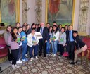 Sede della Provincia, gli studenti del "Piria" parlano di raccolta differenziata con il Presidente Raffa