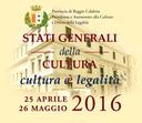 Stati Generali della Cultura della Provincia di Reggio Calabria II^ edizione 25 aprile - 26 maggio 2016